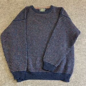 Vintage Woolrich 100% Wool Mens Crewneck Sweater